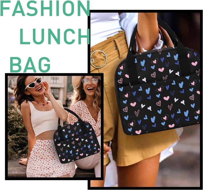 VLM Lunch Bag,Lunch Box for Women Men,Reusable Insulated Lunch Tote,Small Leakproof Cute Lunch Cooler with High Capacity for Work,Picnic,Campin - Image 5